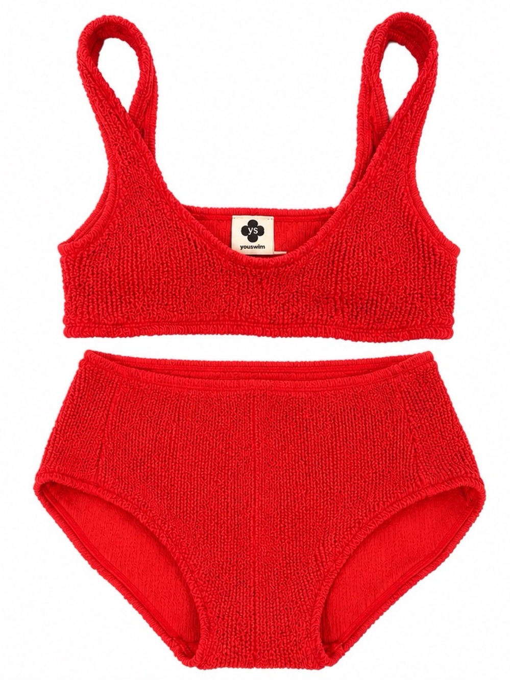 YouSwim x Lisa Says Gah! Aplomb Two-Piece Swimsuit Pimento Red Stretch I - Picture 1 of 12